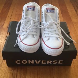 White Converse Madison Mid-Top